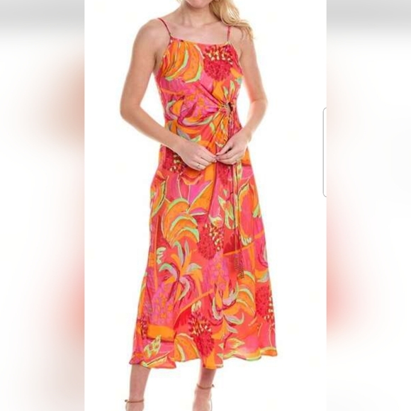 FARM Rio Dresses & Skirts - FARM RIO Tropical Print Spaghetti Strap Dress